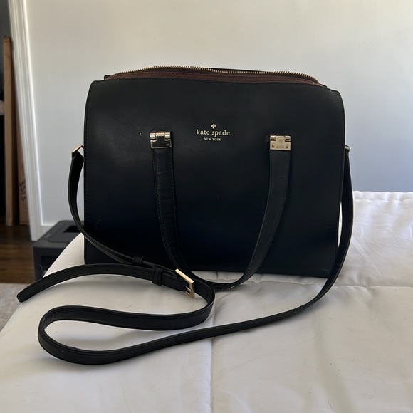 Leather and Suede Kate Spade Satchel Bag